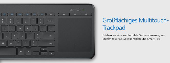 Microsoft All in One Media Keyboard für 23,99€ (statt 32€)