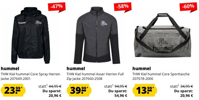 THW Kiel hummel Sale bei SportSpar   z.B. Torwart Langarm Trikot bis 6XL für 27,99€ (statt 68€)