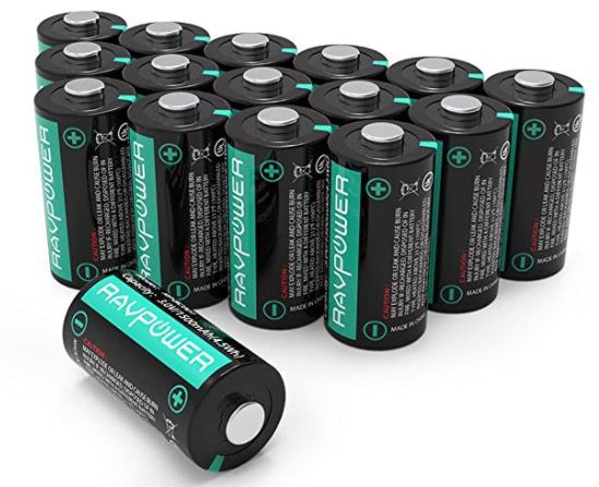 Abgelaufen! 16er Pack RAVPower CR123A 3V Lithium Batterien mit 1.500mAh für 15,99€   Prime