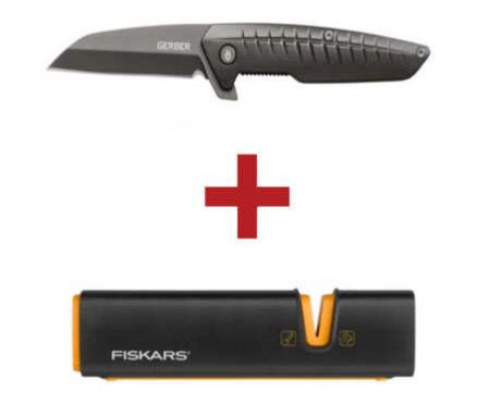 Gerber Razorfish Taschenmesser + Fiskars XSharp Axt  und Messerschärfer für 29,90€ (statt 47€)