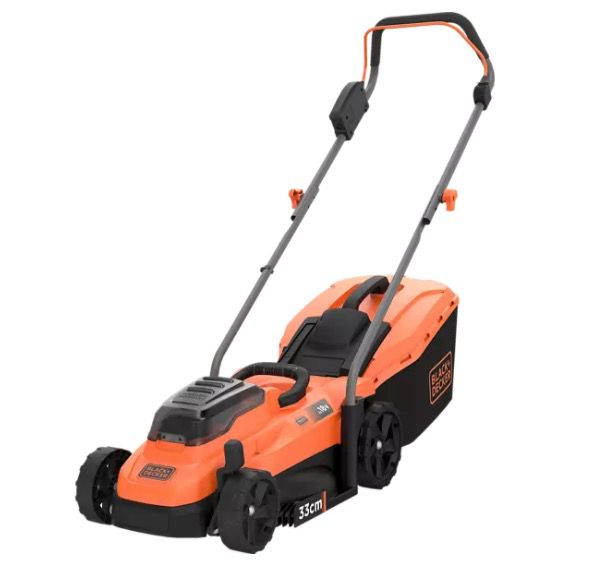 Black & Decker BCMW3318L2 Akku Rasenmäher inkl. 2 Akkus mit 33cm Schnittbreite für 159€ (statt 234€)