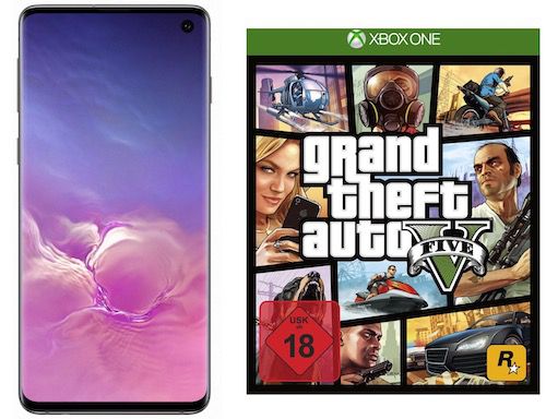 Samsung Galaxy S10 + Xbox One X inkl. GTA 5 für 79€ + Vodafone Flat mit 6GB LTE für 26,99€ mtl.