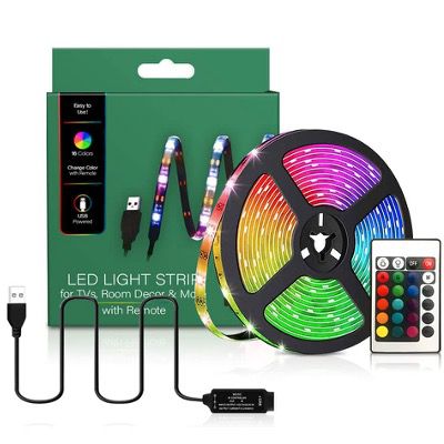 TV LED Hintergrundbeleuchtung mit Fernbedienung und 16 Farben für 7,49€ (statt 15€)