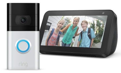 Ring Video Doorbell 3 + Amazon Echo Show 5 für 135,50€ (statt 230€)   Prime