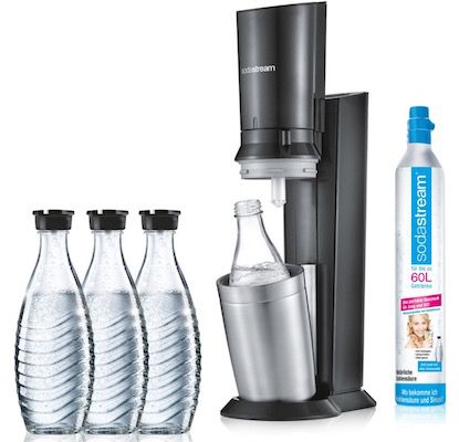 SodaStream Crystal 2.0 + 4 Glas Karaffen für 91,02€ (statt 101€)