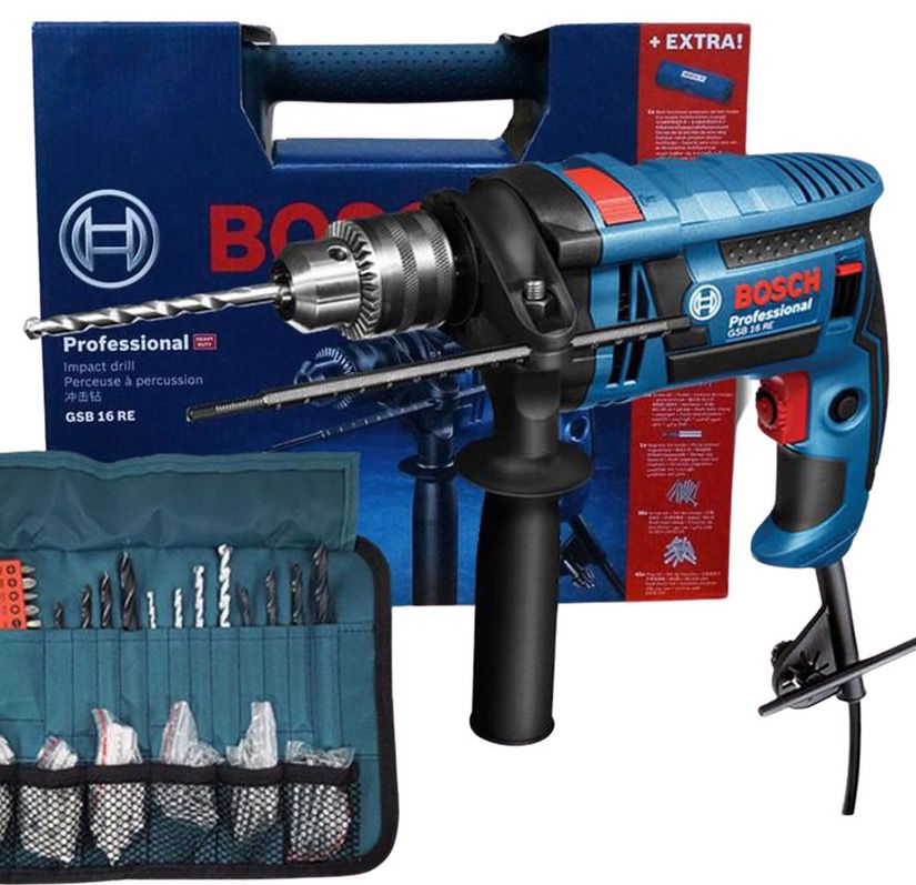 Bosch Professional GSB 16 RE Schlagbohrmaschine + Zubehör für 85,90€ (statt 115€)