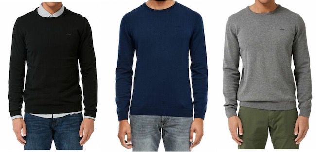 2er Pack s.Oliver Herren Pullover aus 100% Baumwolle für 37,98€ (statt 50€)