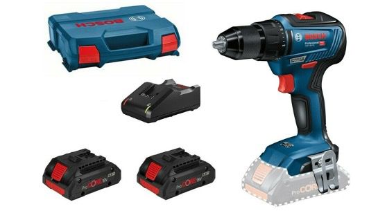 Bosch GSR 18 V 55 Professional Akku Bohrschrauber 2 Akkus 4Ah + Ladegerät + L Case für 189€ (statt 219€)