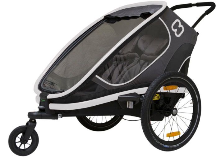 Hamax Outback Kinderfahrradanhänger in Grau für 511,49€ (statt 599€)