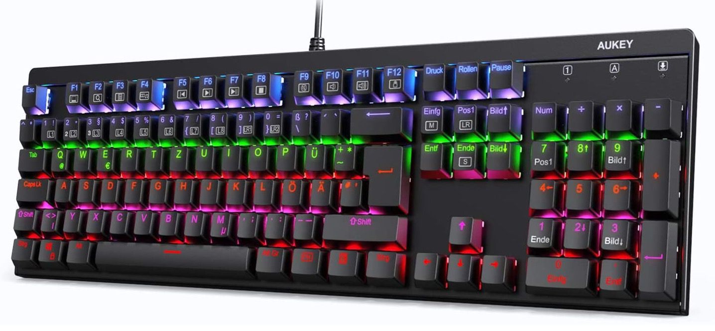 AUKEY KM G6 mechanische Gaming LED Tastatur für 38,49€ (statt 55€)