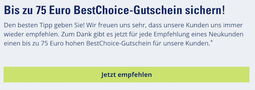 CosmosDirekt: Kfz Versicherung mit 30€ Amazon Gutschein Prämie + 75€ KwK Prämie