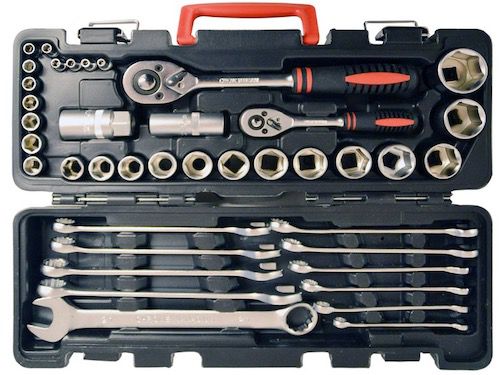 Vintec Metall Werk­zeug­kof­fer VT 96 be­stückt mit Werk­zeug 96 tei­lig für 89,99€ (statt 110€)