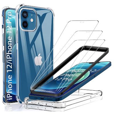 YockTec Apple iPhone 12 Pro Hülle inkl. 3 Panzerglas Folien für 3,95€ (statt 9€)