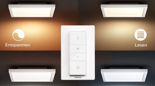 2er Set Philips Hue White Ambiance Aurelle Deckenleuchte mit Bluetooth inkl. Dimmschalter für 175,39€ (statt 212€)