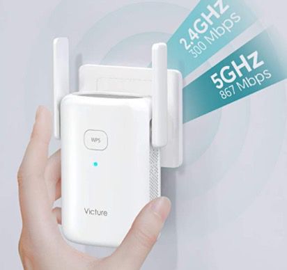 Victure WLAN Repeater bis 1200 Mbit/s mit Ethernet Anschluss für 21,99€ (statt 36€)