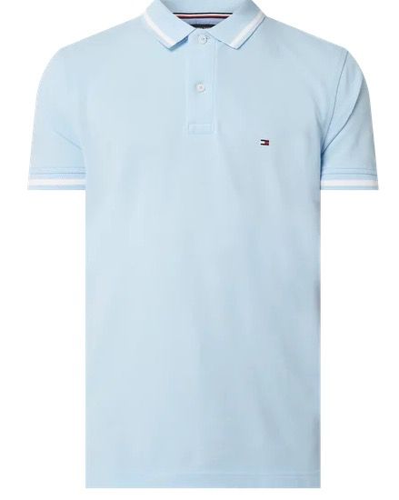 Tommy Hilfiger Regular Fit Poloshirt aus Piqué in 2 Farben und nur Größe L für 23,99€ (statt 53€)