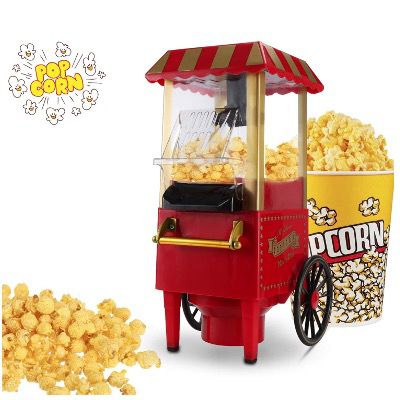 Hengda Retro Popcornmaschine 1200W für fettfreies Popcorn für 20,29€ (statt 29€)