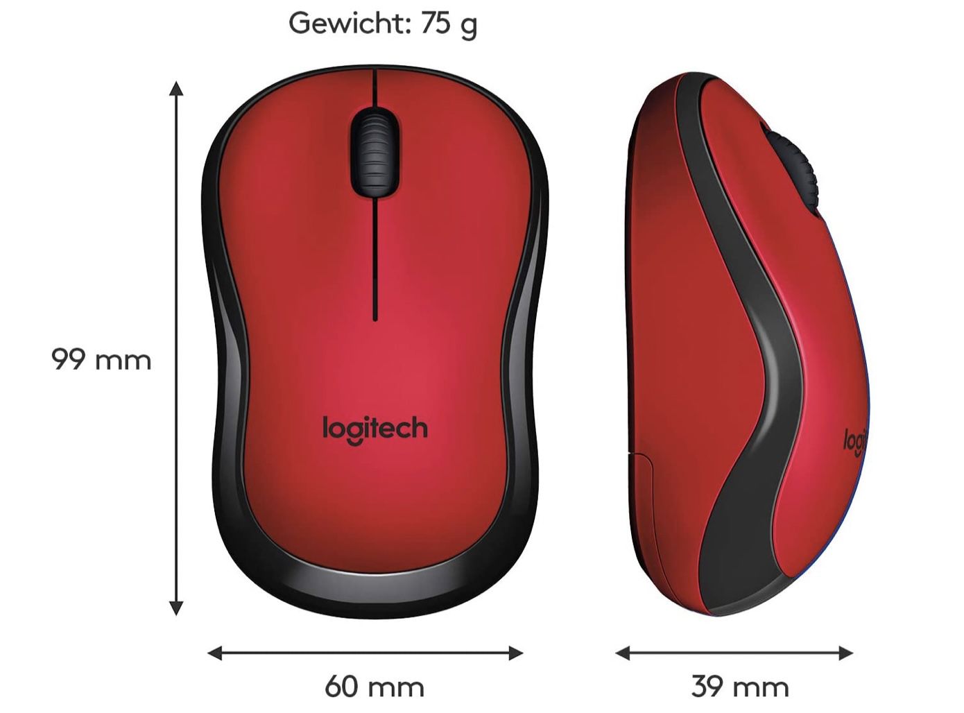Logitech M220 Silent   kabellose Maus in Rot für 9,99€ (statt 16€)   Amazon Prime