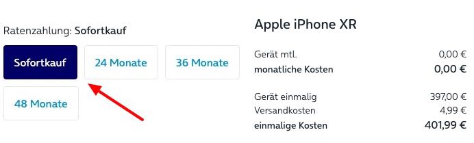 Apple iPhone XR 64GB in Schwarz für 401,99€ (statt 459€)   Neuware