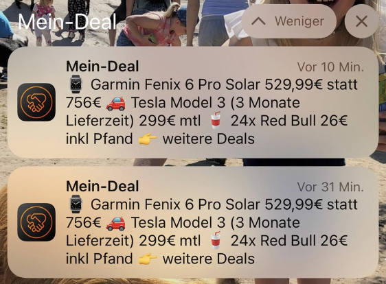 Sorry für Doppelpush (iOS User)
