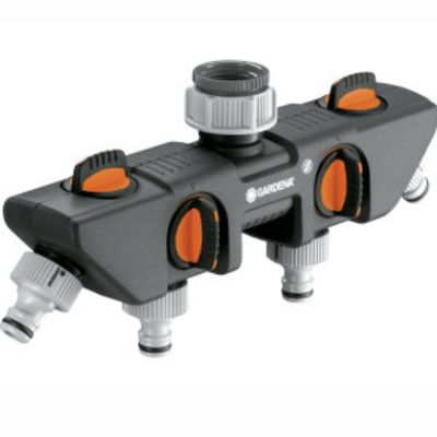 🚰 Gardena 4-Wege-Verteiler für bis zu 4 Geräte an den Wasserhahn für 22,99€ (statt 29€)