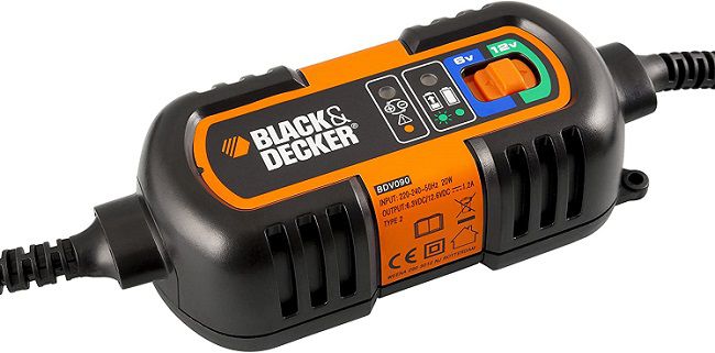 Black & Decker Erhaltungs Batterieladegerät BDV090 mit 6/12 Volt für 14,99€ (statt 27€)