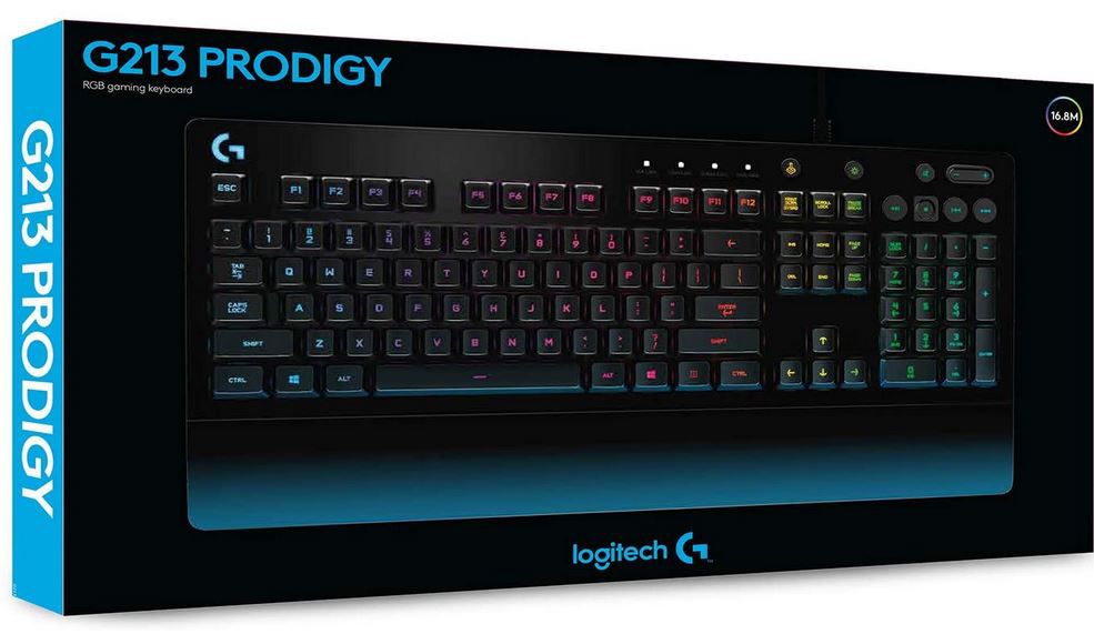 Logitech G213 Prodigy Gaming Tastatur mit RGB Beleuchtung für 34,91€ (statt 42€)