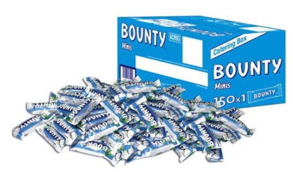 150er Pack Bounty Minis 4,3kg für 20,29€ (statt 31€)