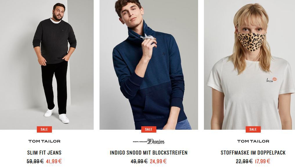 Tom Tailor Weekend Sale Mit Bis 50 Rabatt 20 Extra Rabatt Kein Mbw
