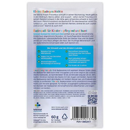 8er Pack tetesept Kinder Badespaß Weltraum Held ab 4,76€ (statt 7€)