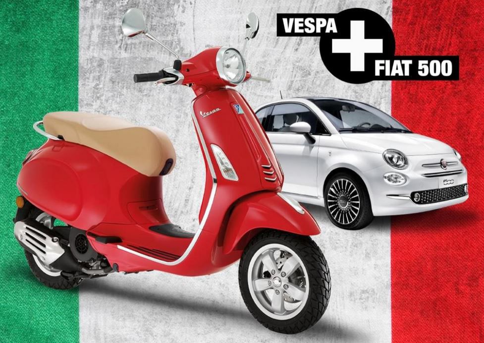 Fiat 500 Lounge 1.2 + Vespa Roller für 111€ mtl. Privatleasing   LF 0,62