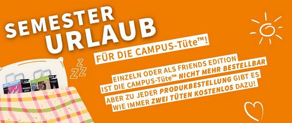 Kostenlose Campus Tüten + 8,95€ Versandkosten