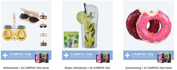 Kostenlose Campus Tüten + 8,95€ Versandkosten