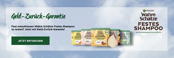 Garnier Wahre Schätze festes Shampoo kostenlos ausprobieren