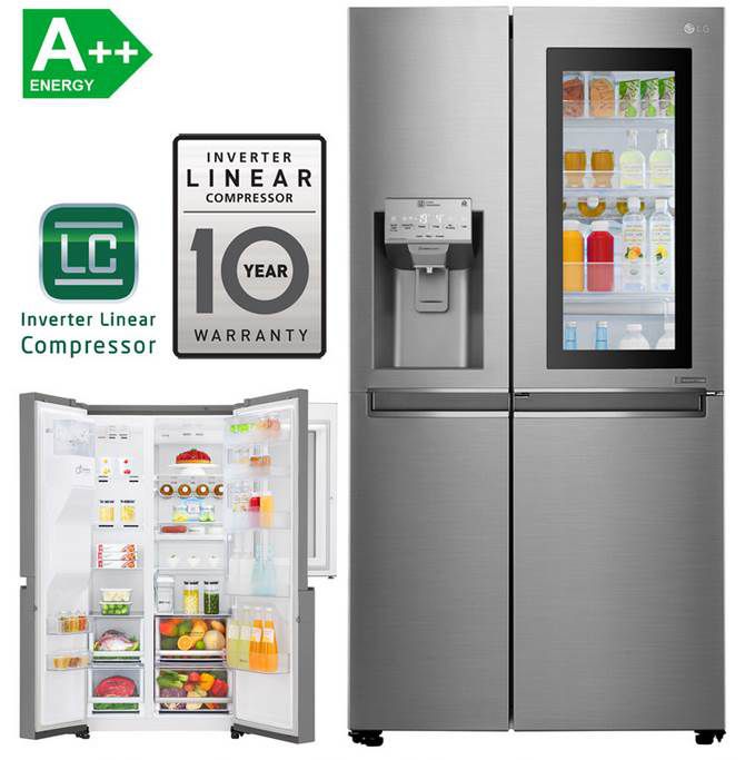 Ausverkauft! LG GSI 961 PZAZ Sidy by Side Kühlschrank mit instaView für 1.499,99€ (statt 1.851€)