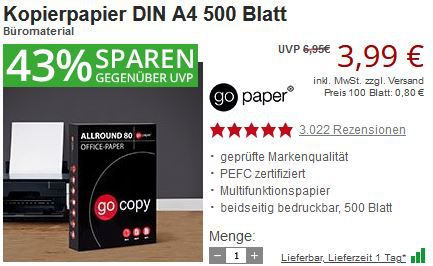 Druckerzubehör: 10€ Gutschein ab 39,99€   Ab 60€ Versandkostenfrei