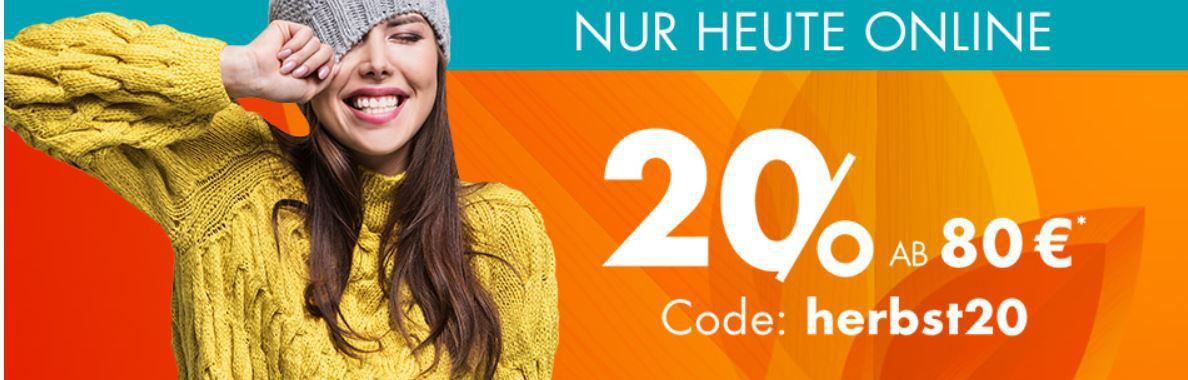 Galeria Sonntag: 20% extra Rabatt auf fast alles ab 80€ + 15€ Newsletter Gutschein