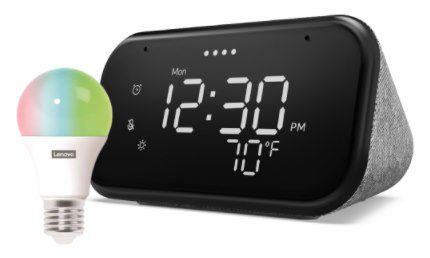 Lenovo Smart Clock Essential + der Lenovo Smart Bulb für 34,99€ (statt 64€)