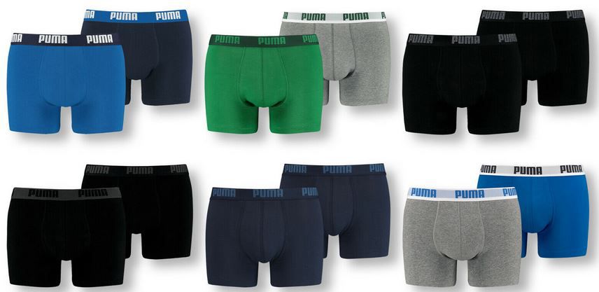 Puma Herren Basic Trunk 6er Pack Boxershorts für 34,39€ (statt 45€)