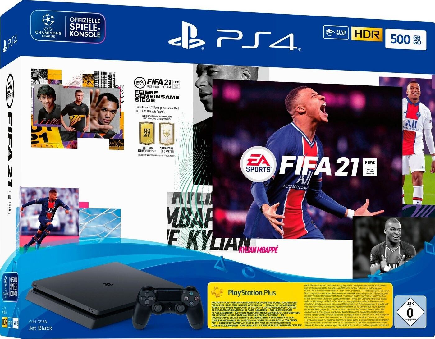 PlayStation 4 slim 500GB inkl. Fifa 21 für 221,93€ (statt 269€)