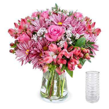 Blumenstrauß Süße Grüße inkl. Vase für 28,78€