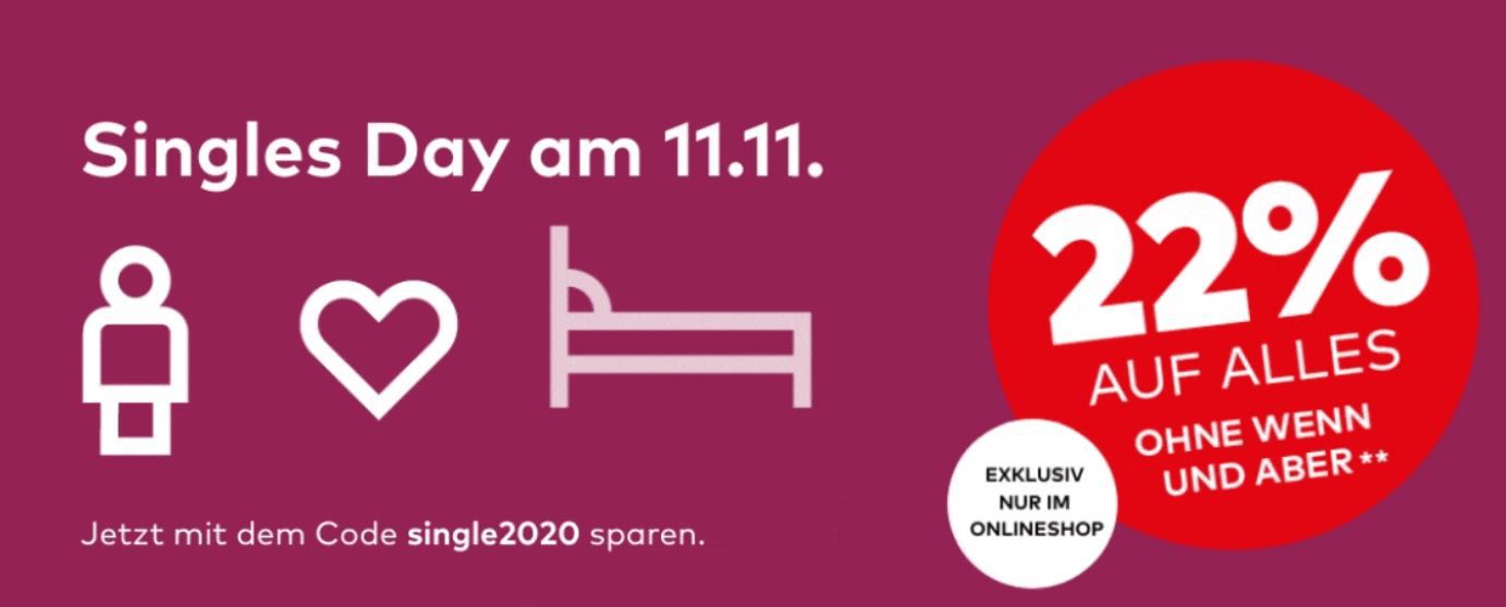 PORTA Singles Day mit 22% auf Alles    günstige Möbel und Inneneinrichtung