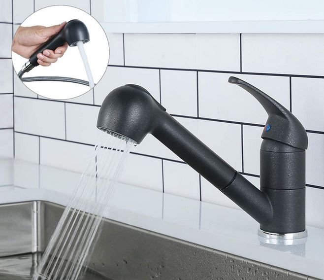 ARCORA Küchenarmatur Schwenkbarer Ausziehbarer Wasserhahn mit Brause für 38,49€ (statt 70€)