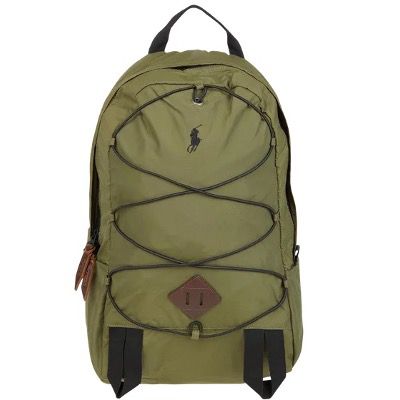 Polo Ralph Lauren Rucksack mit Lederbesatz in Grün für 84,99€ (statt 109€)