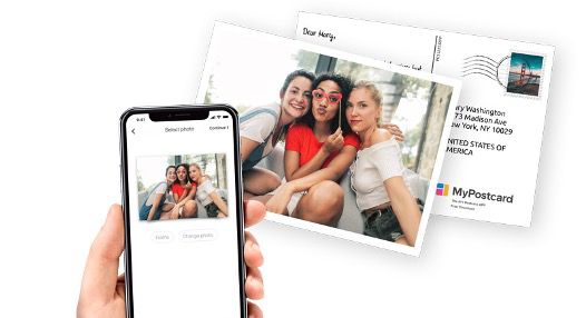 3x Personalisierte Postkarte mit EU Motiv weltweit kostenlos über MyPostcard verschicken