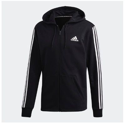 adidas Must Have 3 Streifen Kapuzenjacke für 44,32€ (statt 64€)