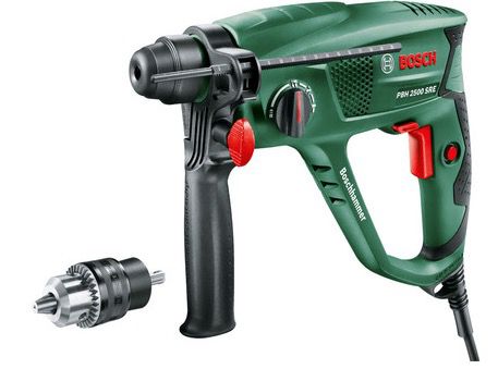 Bosch PBH 2500 SRE Bohrhammer inkl. Adapterbohrfutter für 79,99€ (statt 114€)