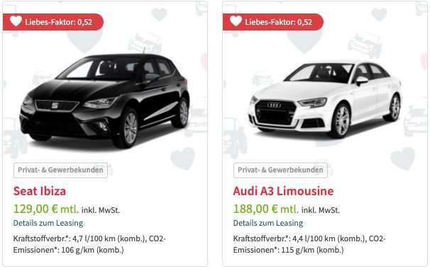 Leasingmarkt: Singles Week Lagerwagen Knallerangebote   z.B. VW Golf GTI mit 245 PS für 185€ mtl. netto