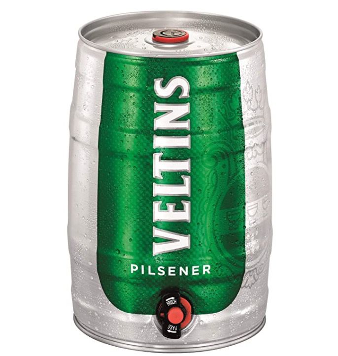 🍺 5 Liter Veltins Pilsener Partyfass ab 8,49€ (statt 12€)