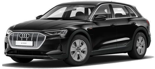 Privat: Audi e tron 50 Quattro in Brillantschwarz mit 313 PS für 439€ mtl.   LF: 0.63